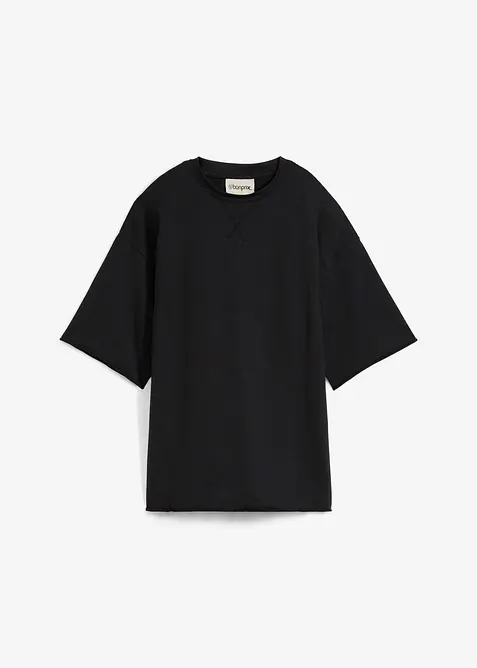 Lång T-shirt i ren bomull, bonprix