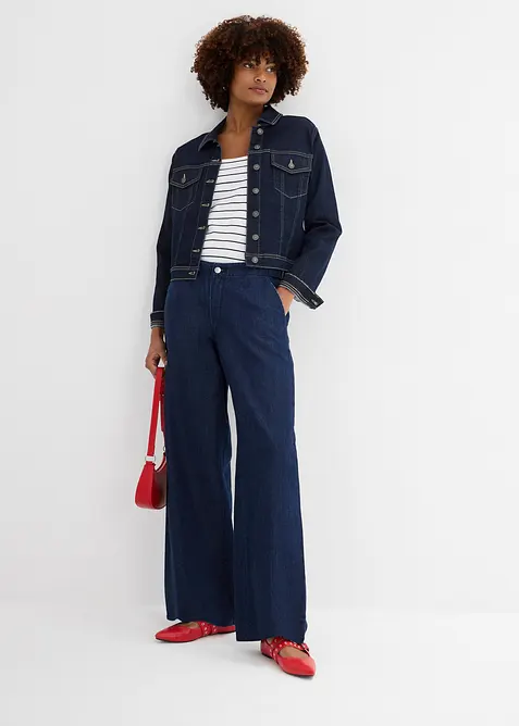 Straight Jeans Mid Waist, Stretch, bonprix