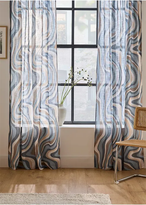 Gardinlängd med återvunnen polyester (1-pack), bonprix