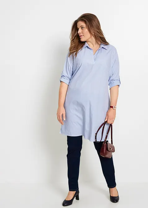 Skjortkl&auml;nning i ren bomull, bonprix