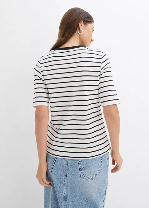 T-shirt av tjock ekologisk bomull, bonprix