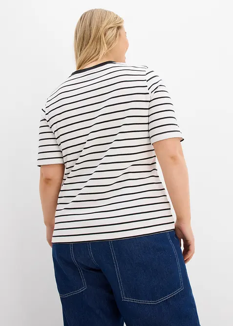 T-shirt av tjock ekologisk bomull, bonprix