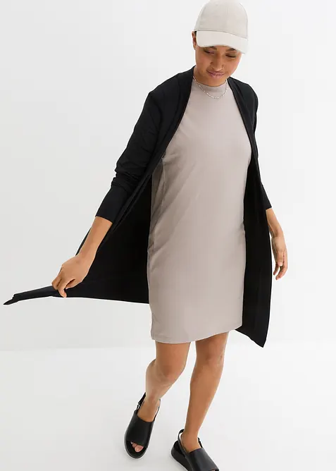 Tunn lång cardigan i mjuk viskos, bonprix