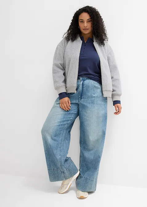 Pikétröja i bomull, bonprix