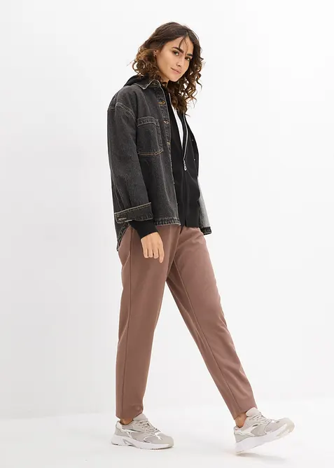 L&aring;ng&auml;rmad munkjacka med dragkedja, bonprix