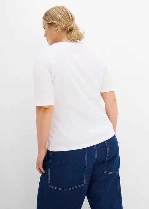 Ribbstickad (2-pack), bonprix