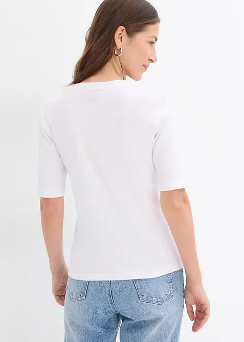 Ribbstickad (2-pack), bonprix