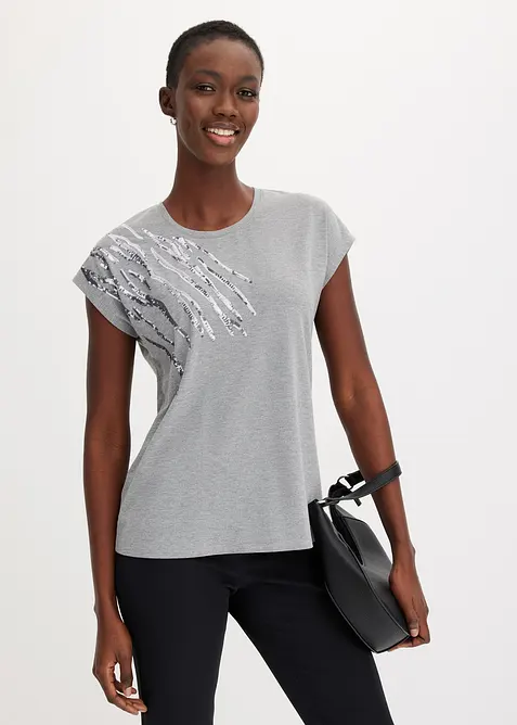 Topp med paljetter, bonprix