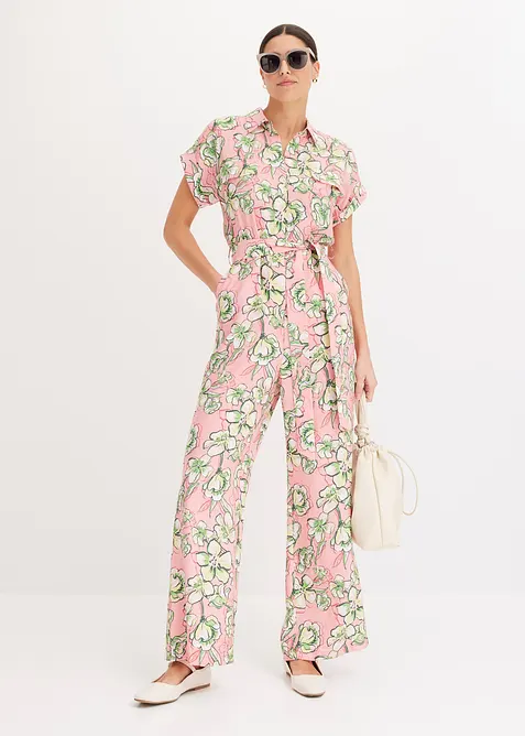 Jumpsuit i f&ouml;ljsam viskosmix, bonprix