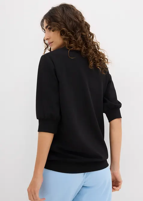 Sweatshirt med ledig sk&auml;rning, bonprix