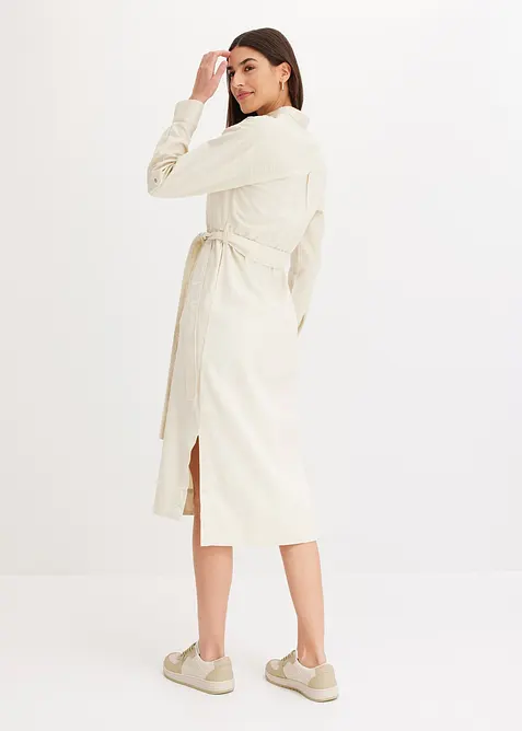 Skjortkl&auml;nning i midil&auml;ngd, bonprix