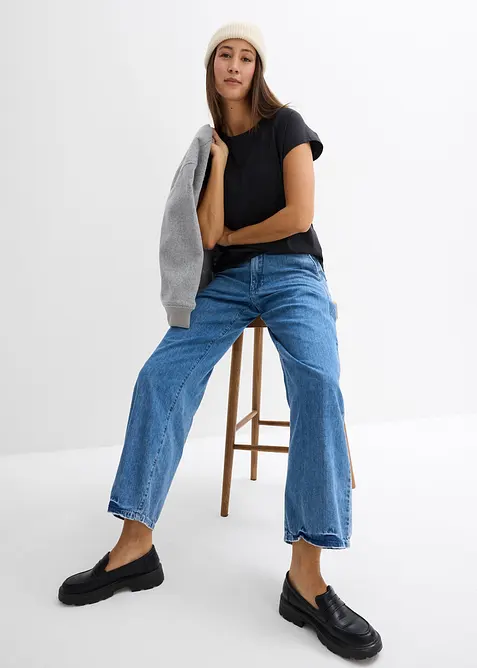 T-shirt i ren ekologisk bomull, bonprix