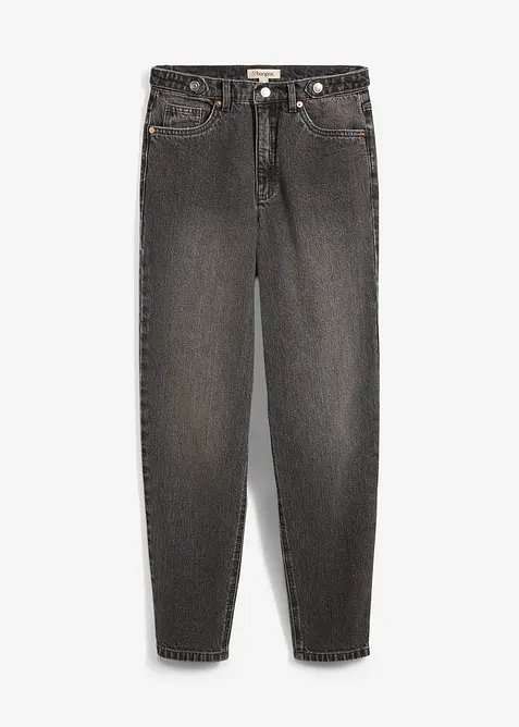 Mom-jeans med h&ouml;g midja och kortare ben, bonprix