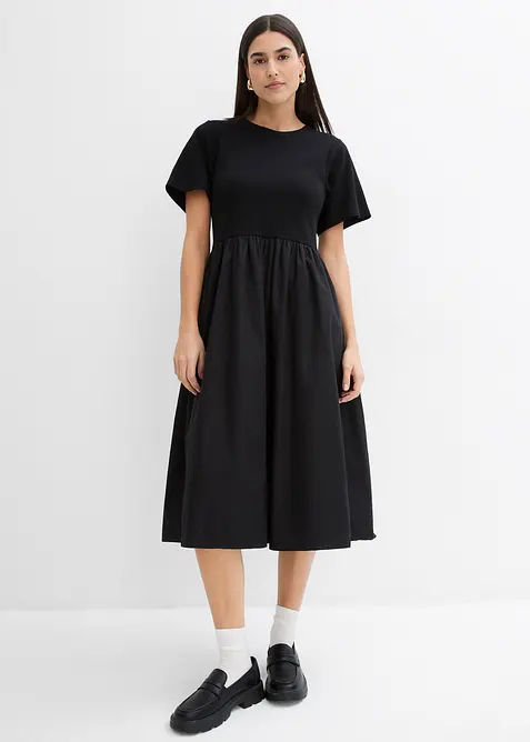 Mellanl&aring;ng kl&auml;nning i ren bomull, bonprix