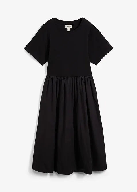 Mellanl&aring;ng kl&auml;nning i ren bomull, bonprix