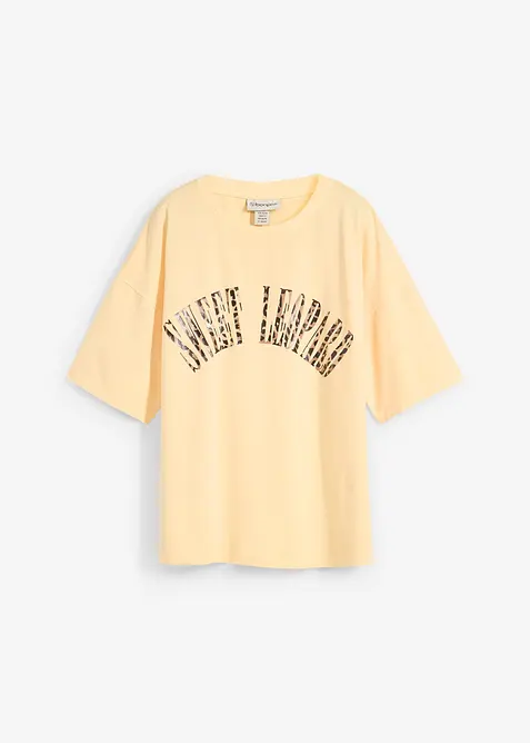 T-shirt i oversizemodell av mjuk bomullsmix, bonprix