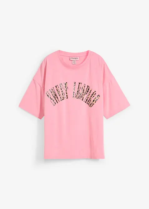 T-shirt i oversizemodell av mjuk bomullsmix, bonprix