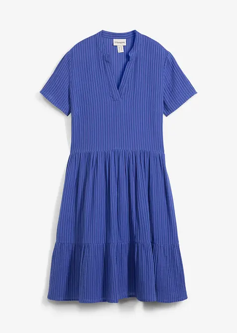 Randig klänning i muslin, bonprix