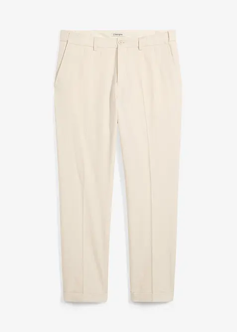 Kostymbyxa med linne, Regular Fit, bonprix