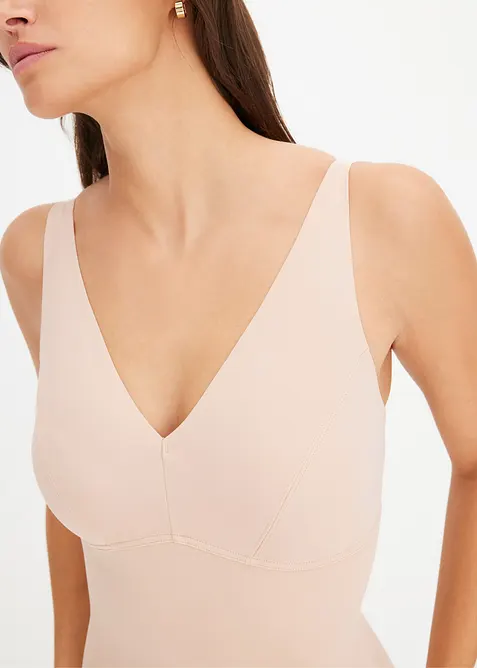 Sömlös body utan bygel med medelhög formande effekt, bonprix