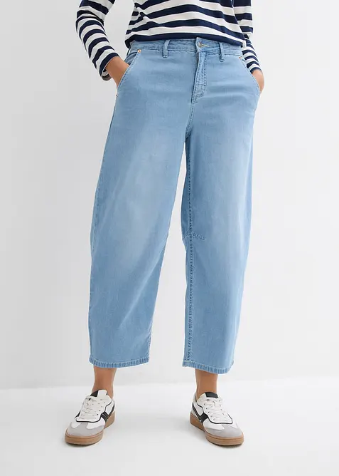 Balloon Jeans Mid Waist Super Soft, cropped, bonprix