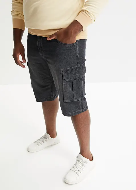 Jeansshorts med cargofickor, Relaxed Fit, bonprix
