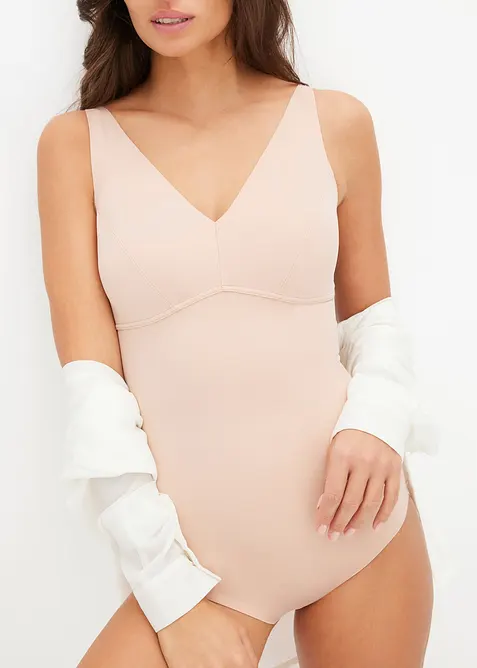 Sömlös body utan bygel med medelhög formande effekt, bonprix