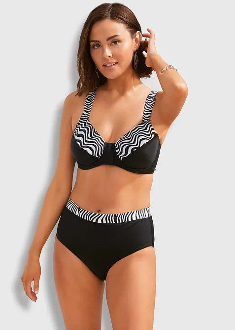 Minimizer-bikini med vadderade axelband (2 delar), bonprix