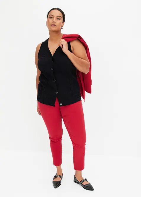 Ribbstickad v&auml;st, bonprix