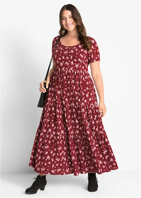 Kortärmad klänning, bonprix