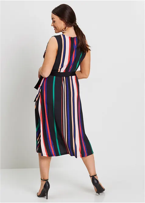 Jerseyklänning med knytband, bonprix