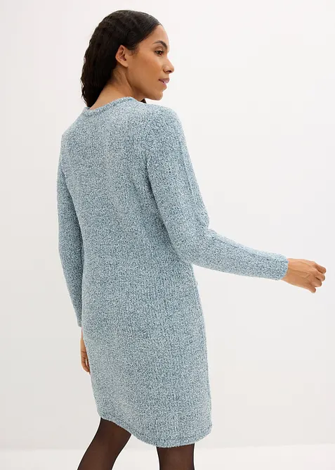 Klänning av stickad fleece, bonprix