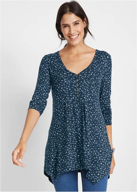 Jerseytopp av viskosmix, bonprix