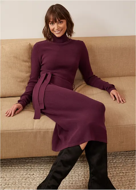 Stickad kl&auml;nning, bonprix