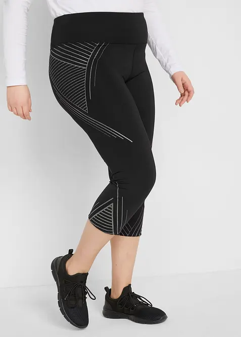 3/4-sportleggings med ficka, bonprix