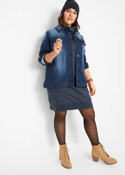 Jerseyklänning i ren bomull, bonprix