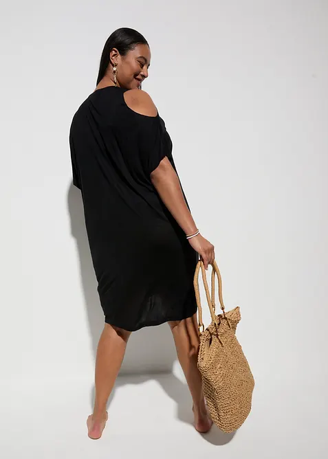 Strandkl&auml;nning med cut-outs i h&aring;llbar viskos, bonprix