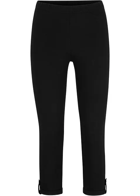 3/4-leggings med uppvikbara benslut, bonprix