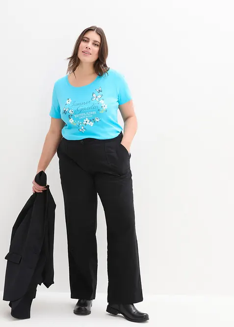 Bomullstopp, kort&auml;rmad, bonprix