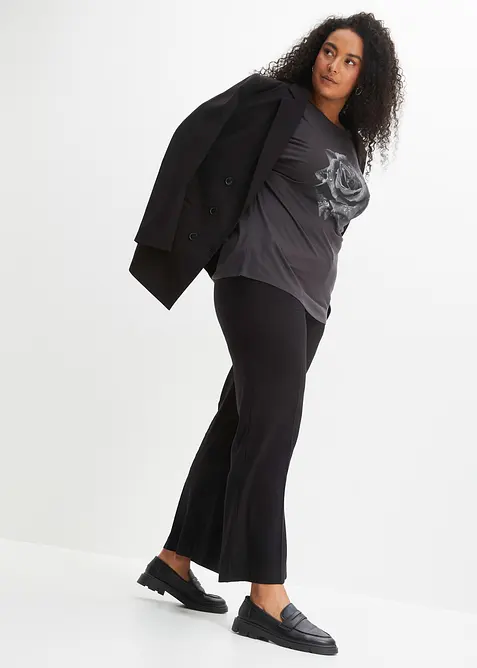 Luftig, vid byxa med viskos, bonprix