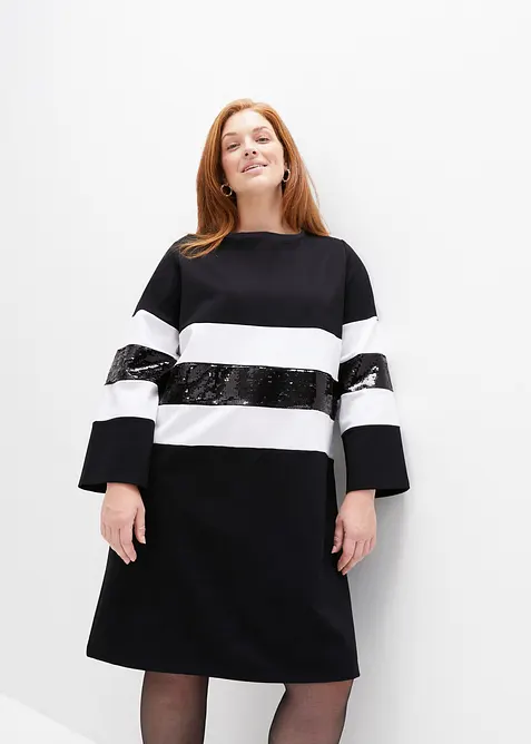 Punto di Roma-klänning med paljetter, bonprix