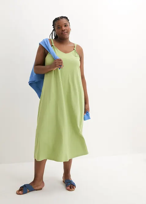 Jerseyklänning i ren bomull, bonprix