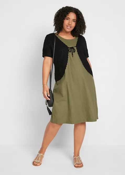 Virkad bolero i kort modell, bonprix