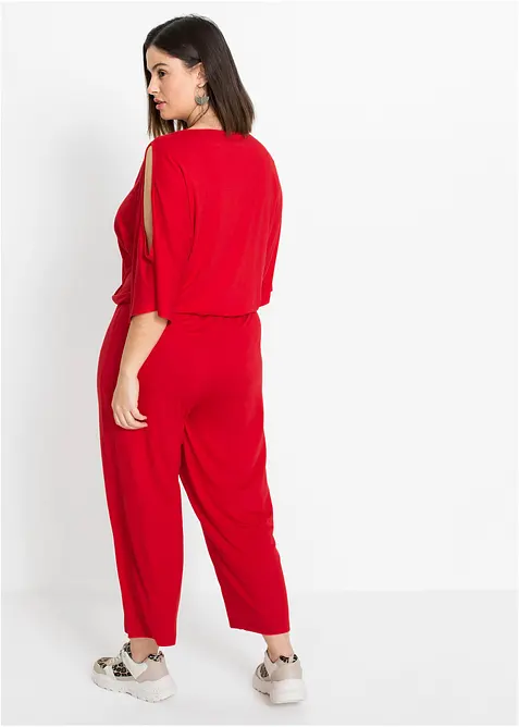 Jerseyjumpsuit i följsam viskos, bonprix