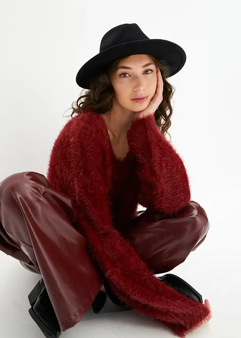 Tr&ouml;ja med mysigt fj&auml;dergarn, bonprix