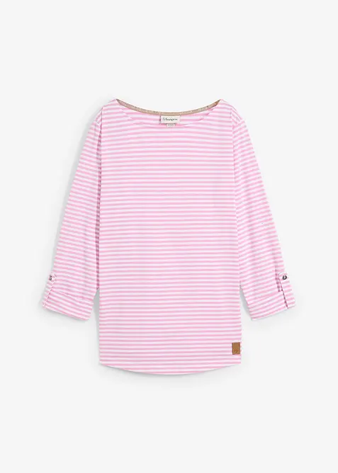 Långärmad topp i ren bomull, bonprix