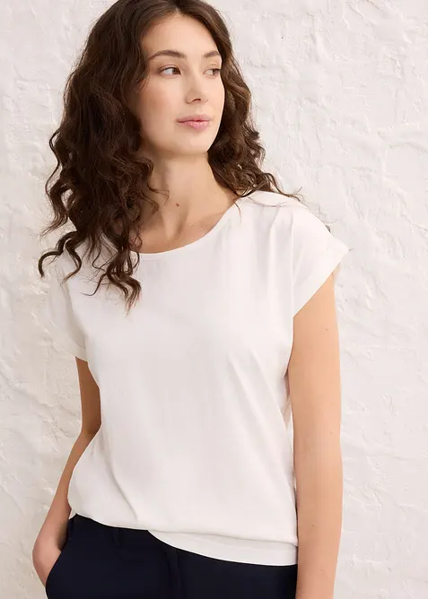 Topp med sidenandel, bonprix