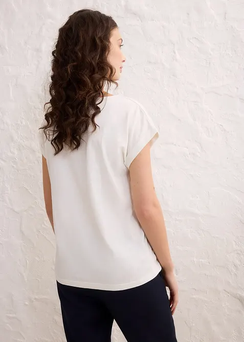 Topp med sidenandel, bonprix