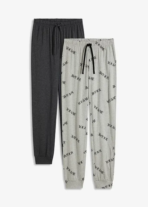 L&aring;ng pyjamasbyxa (2-pack), bonprix