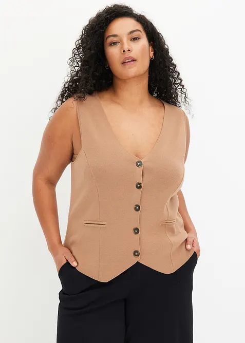 Stickad v&auml;st, bonprix